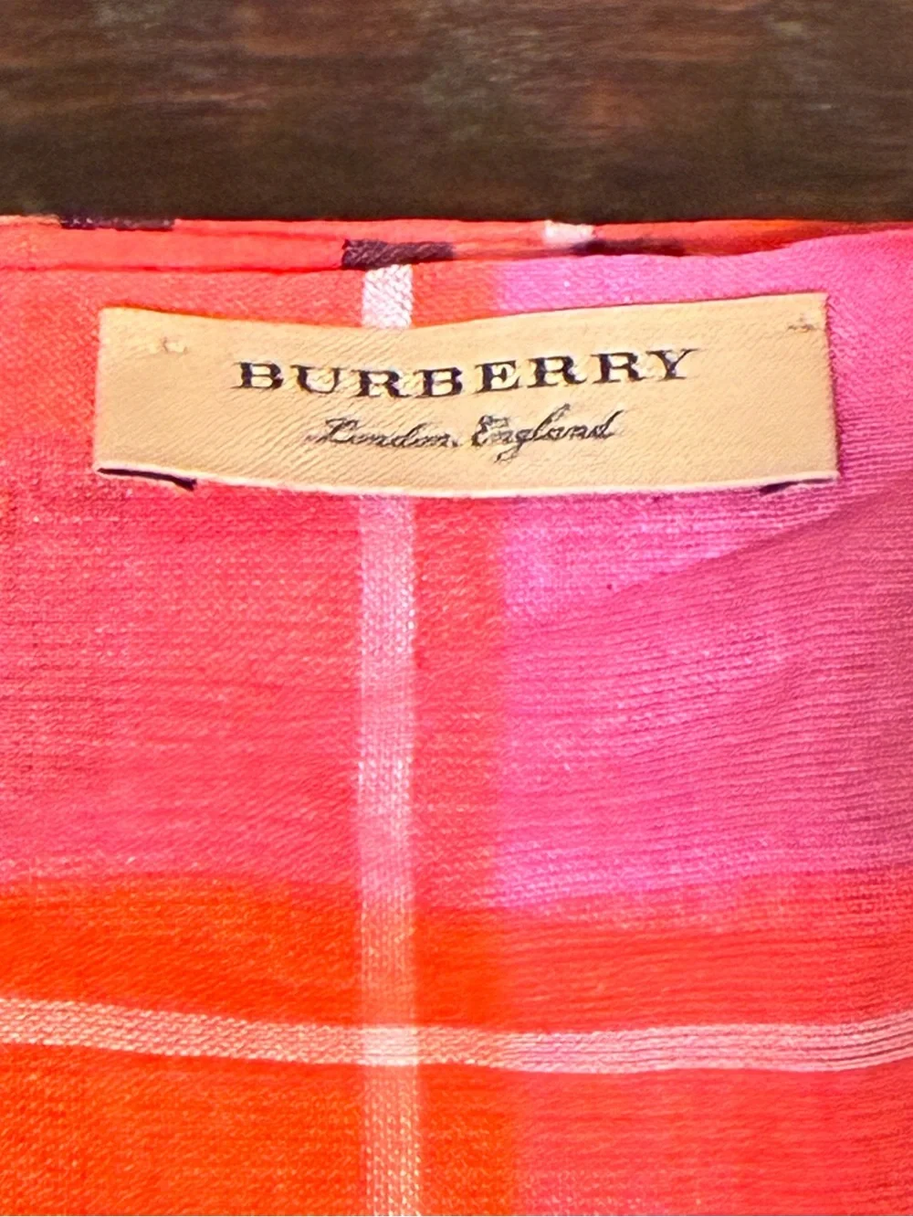 Burberry linen scarf